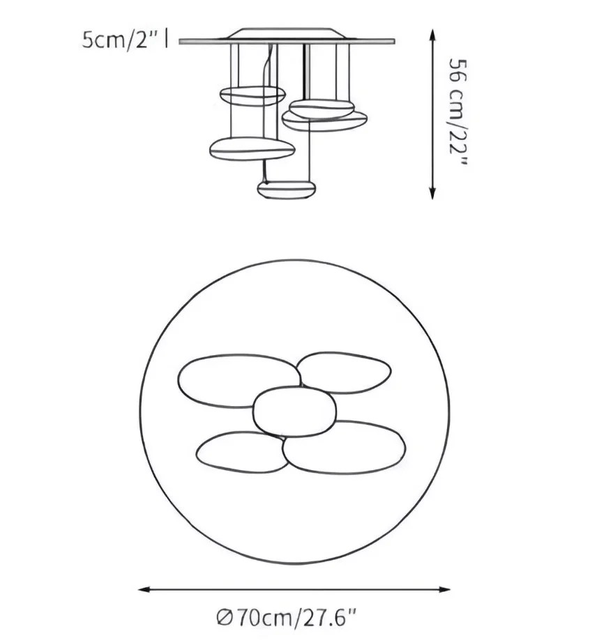 Mercury Collection Ceiling lamp Simig Lighting